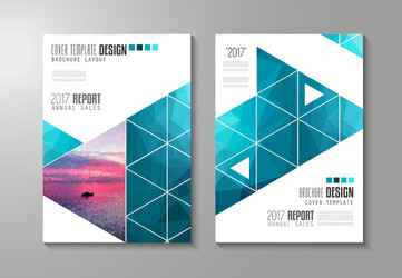 brochure template flyer design or depliant cover vector image