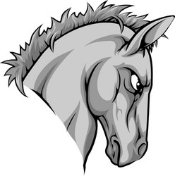 horse mascot character vector image