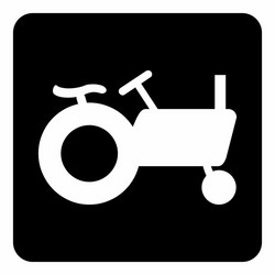 tractor icon vector image