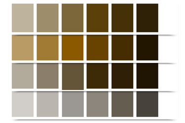 brown palette gradient color vector image