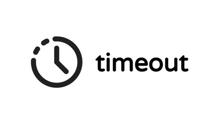 timeout error time out icon vector image