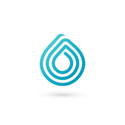 water drop symbol logo design template icon may vector image