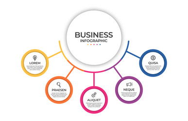 business infographic template timeline concept vector image