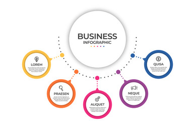 business infographic template timeline concept vector image