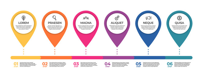 business infographic template timeline concept vector image