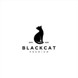 silhouette cat jaguar leopard puma lion panther vector image