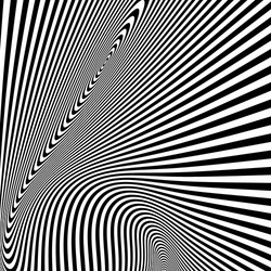 pattern with optical black and white vector image