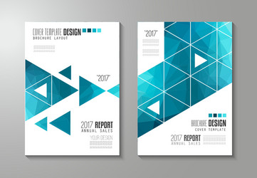 brochure template flyer design or depliant cover vector image