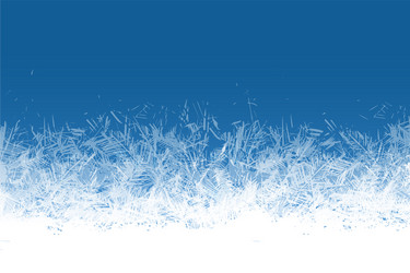 frost window frozen ornament blue ice crystals vector image