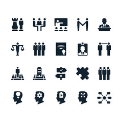 business icons vector image