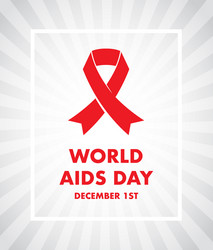 world aids day background vector image