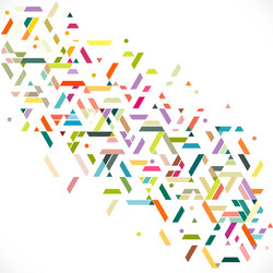 abstract colorful and creative geometric stripe vector image