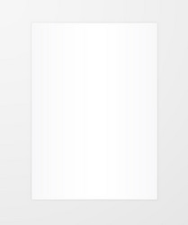 blank a4 sheet white paper with shadow vector image