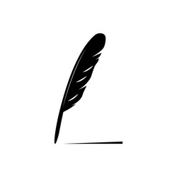 feather pen vector image