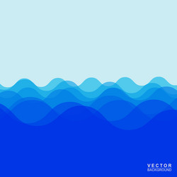 sea wave vector image