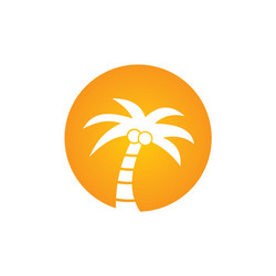 coconout tree logo vector image