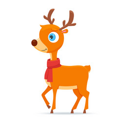 happy little deer vector image