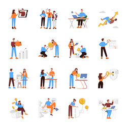 webpack of corporate persons flat vector image