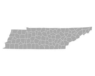 map of tennessee vector image