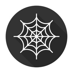 spider web icon flat vector image