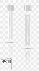 realistic laboratory test-tubes isolated vector image