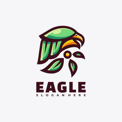 logo eagle simple mascot style vector image