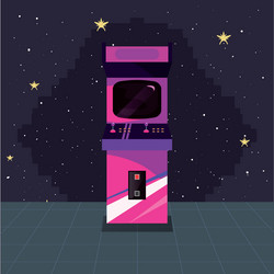 video game retro vector image