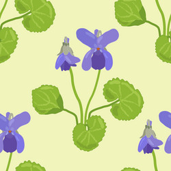 floral seamless pattern made with hand drawn wild vector image