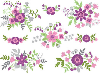 floral bouquets vector image