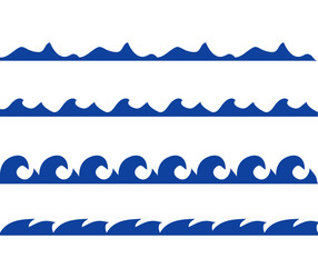 sea waves vector image