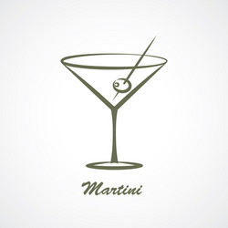 martini vector image