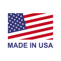 made in usa label product manufactured vector image