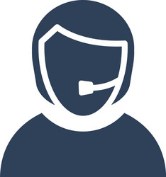 customer representative icon which can eas vector image