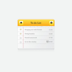to do list vector image