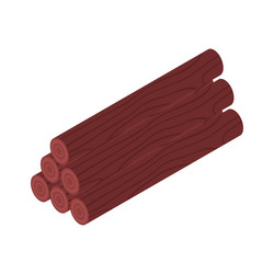 logs isometric icon vector image