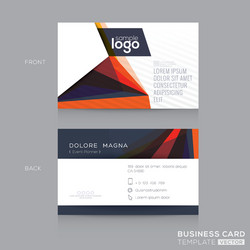 abstract modern business cards design template vector image