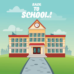 building back to school design vector image