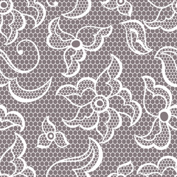 lace fabric seamless pattern with abstract flowers vector image