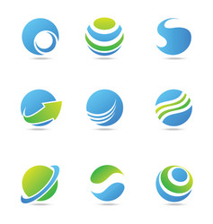 globe logo vector image