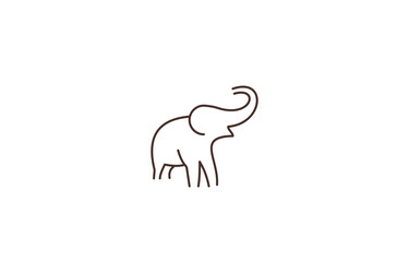 elephant logo template design icon vector image