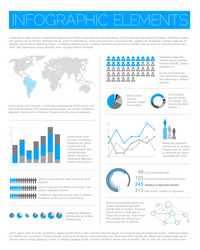 big set of infographic elements vector image