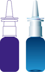 spray medical nasal antiseptic drugs plastic vector image