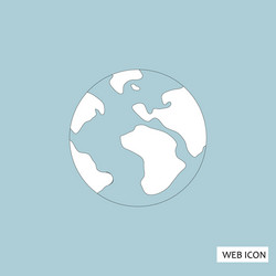 globe icon eps10 vector image