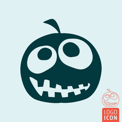 halloween pumpkin icon vector image