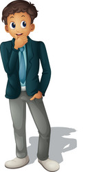 business man vector image