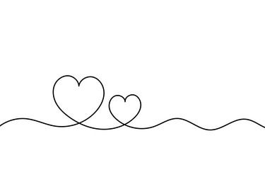 line art love vector image