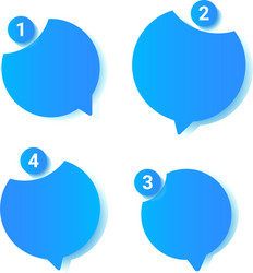 smart phone chatting sms template bubbles vector image