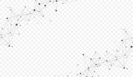 connecting dots and lines abstract geometric vector image