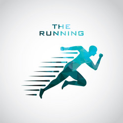 running design vector image