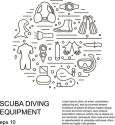 scuba diving vector image